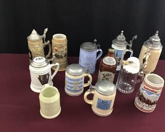 Collection of American Beer Steins I