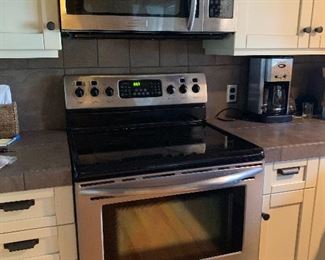 Stainless steel Microwave and Electric Stove are for sale too!