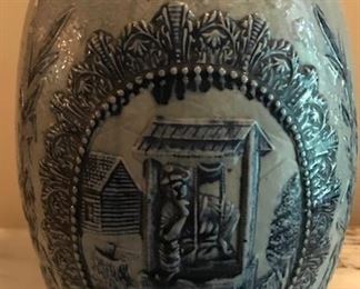 Antique Stoneware Salt Glaze Water Cooler