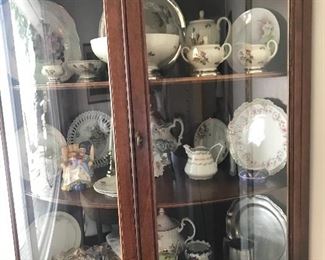 Small corner china cabinet