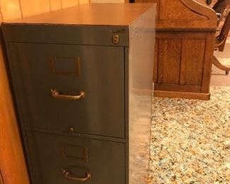 Vintage metal file cabinets