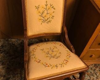 Needlepoint sewing rocker