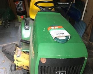 John Deere riding lawn mower