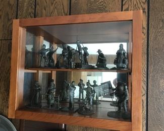 Vintage Franklin Mint pewter collectible figurines