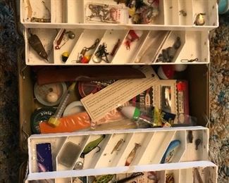 Vintage tackle box