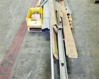 Pallet of Metal Studs and Hardware