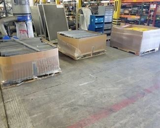 2 Pallets of Plastic Rollers and Hardware