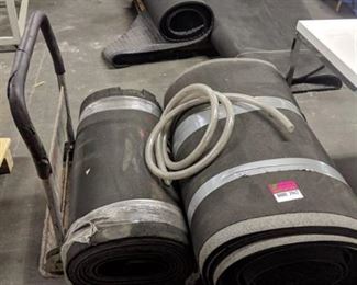 2 Rolls Of Rubber Flooring Material.