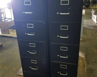 3 Metal File Cabinets
