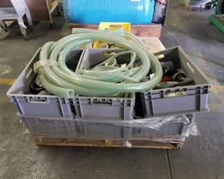 Pallet of PVC Connectors and Hose