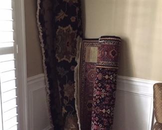 runner and large beautiful rug