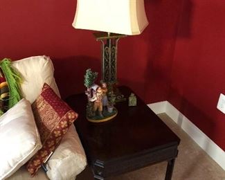 Side table and lamp