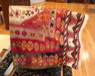 Antique Persian wool rug