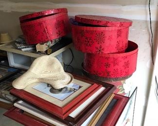 Art, hat boxes