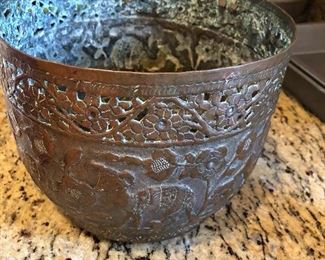 Antique brass pot from Egypt