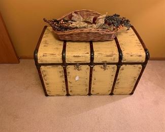 Antique Re-purposed SteamerTrunk