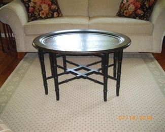 Ethan Allen Chinorserie Tray table.  34-1/2 x 24-1/2 x 19".