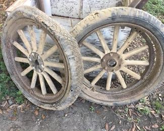 Old Model T tires.