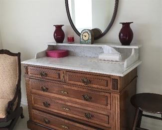 marble top dresser