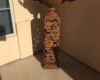 iron garden urn (have a pair)