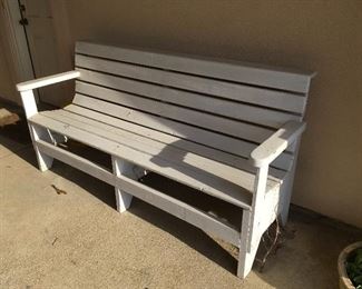 white bench (pair)