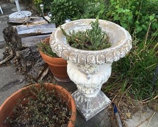 cement urn planter