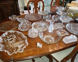 Etched glass bowls