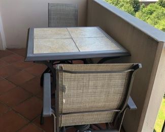 balcony table and chairs