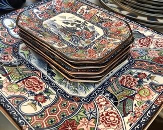 Spectacular dessert platter and matching plates