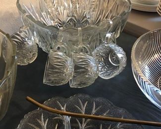 Many punch bowl sets to choose from!