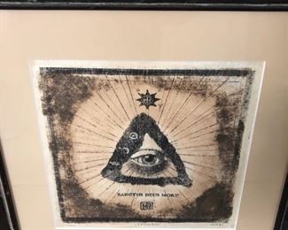 'Trinity'  111/111 by Daniel Martin Diaz (original art, non-glare glass)