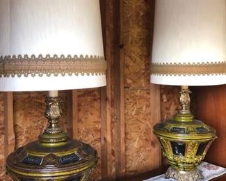 Vintage Lamps and Lampshades -- incredible statement pieces for your home!