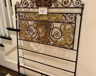 Antique French Tole Headboard