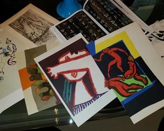 Many Famous Artist Prints ready for you to frame!!!