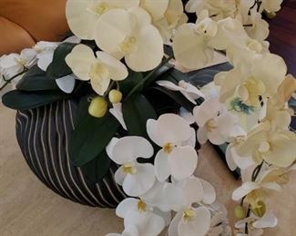 gorgeous orchid centerpiece in amazing bowl
