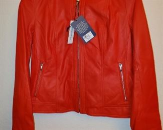 NEW...$698 Cole Hahn Italian Leather Jacket (our price MUCH FRIENDLIER!)