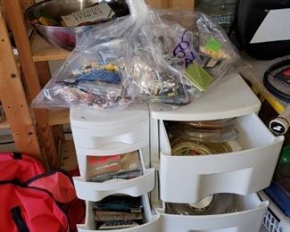 ok...tons of tennis string packs and rackets