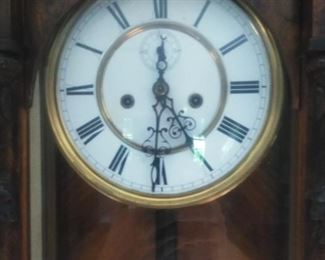 Gustav Becker wall clock detail