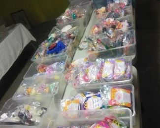 Thousands of McDonald's happy meal toys