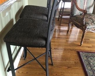 Two bar stools.