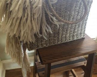 Nice wooden step stool.