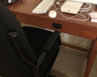 Nice desk and chair.