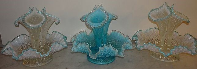 Fenton Opalescent Epergnes
