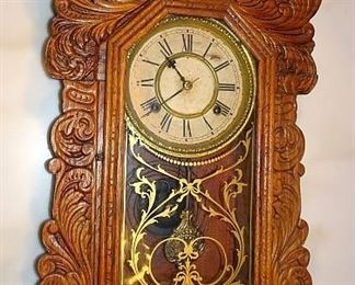 Oak Gingerbread Kitchen Clock