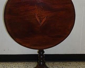 Period Inlaid Tilt Top Parlor Table