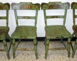 Set Of Decorated Country Cottage Chairs