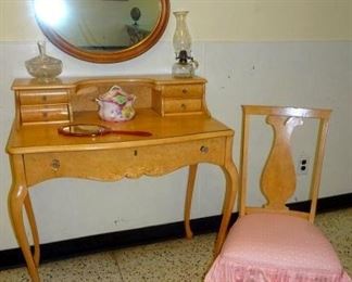 Bird's Eye Maple Vanity & Rocker
