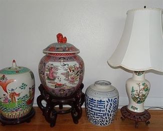 Oriental Ginger Jars, Lamp