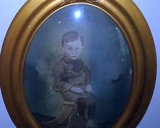 Patriotic Oval Frame W/ Portrait