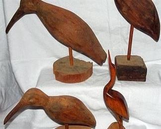Wooden Shorebird Decoys